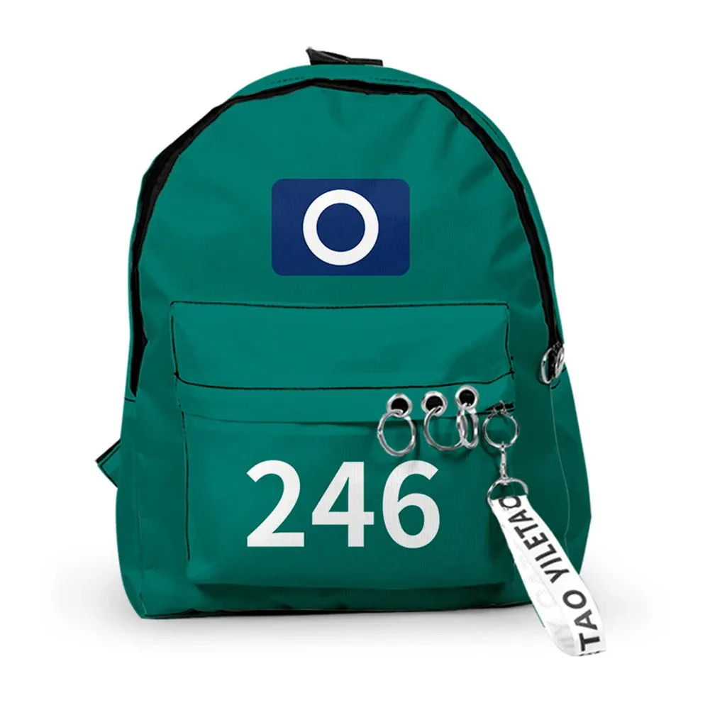 sac à dos cosplay game season2 coréen, sacs à bandoulière unisexes imprimés solides, sacs à main d'école de grande capacité pour étudiants