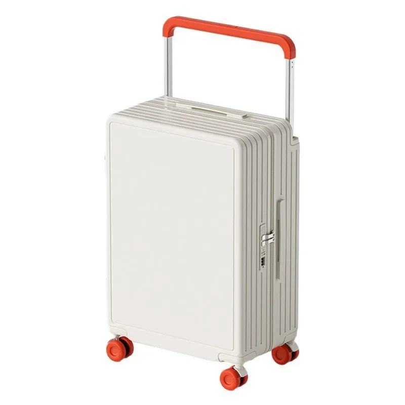 valise de voyage 20/24/26 pouces, valise à roulettes large, valise cabine avec fermeture éclair à code et porte-gobelet
