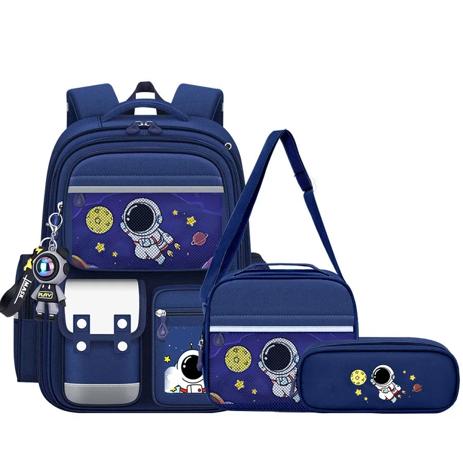 ensemble de 3 sacs à dos capybara pour enfants, garçons et filles, boîte à lunch, trousse à crayons, sac à livres grande capacité, cadeau de rentrée scolaire