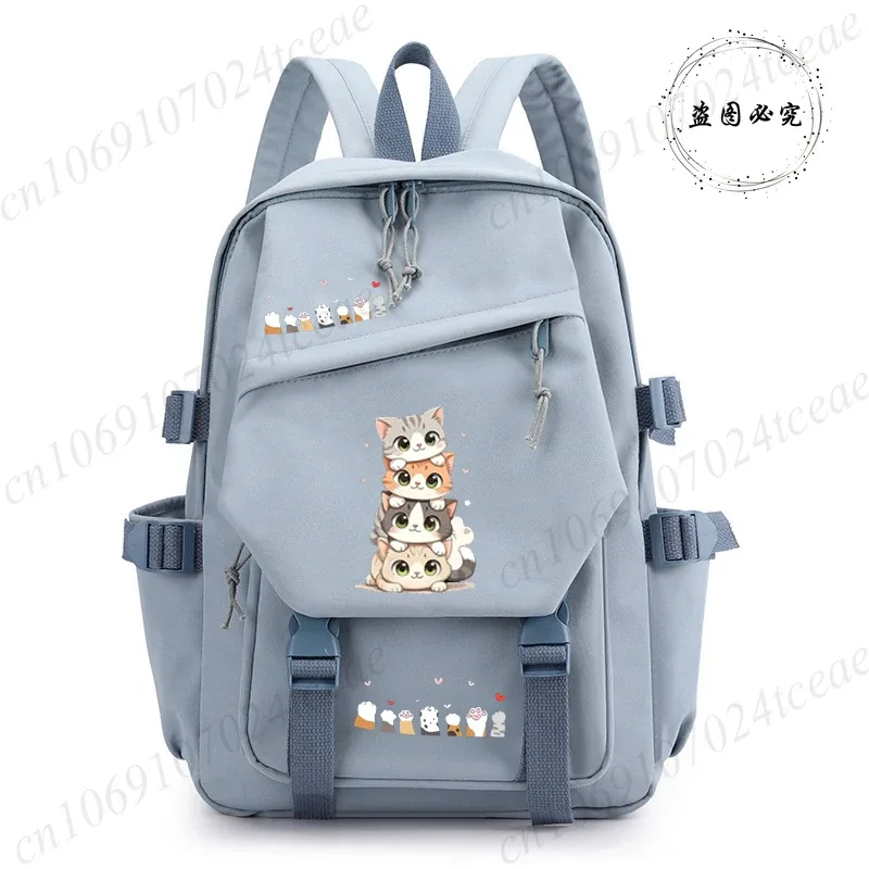 sac à dos scolaire anime pour la rentrée des classes, design chat kawaii, sac à dos quotidien, sacs à dos anime pour fille, sac d'école sportif