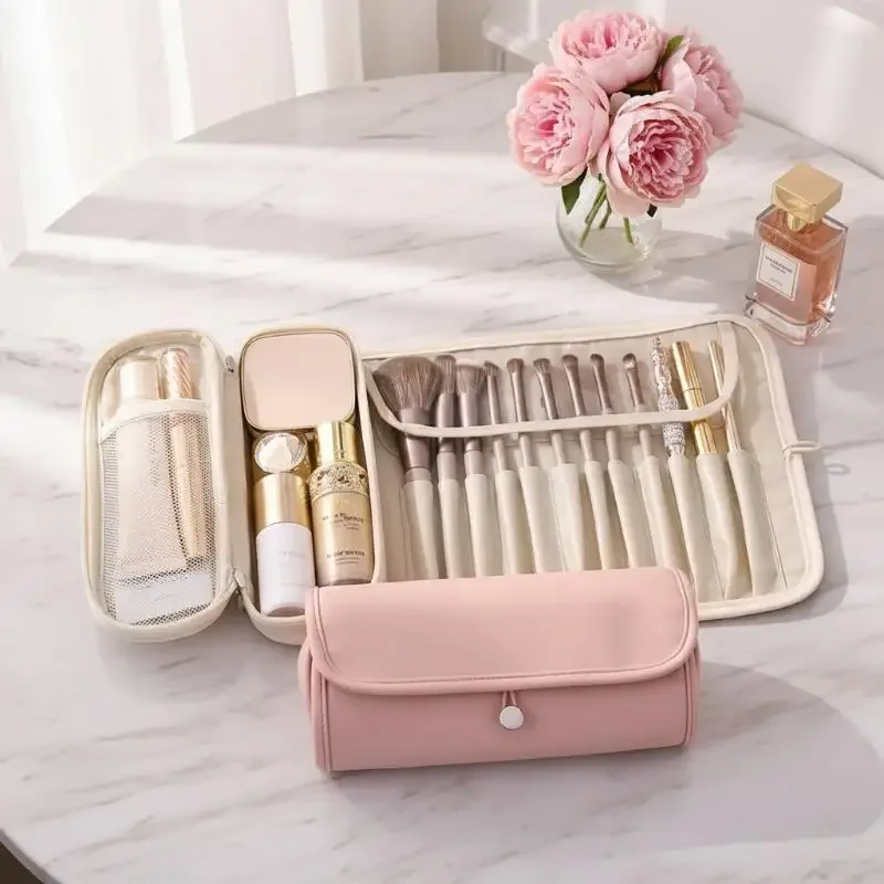 sac de rangement portable à la mode, trousse de maquillage multifonctionnelle de grande capacité, sac à pincea