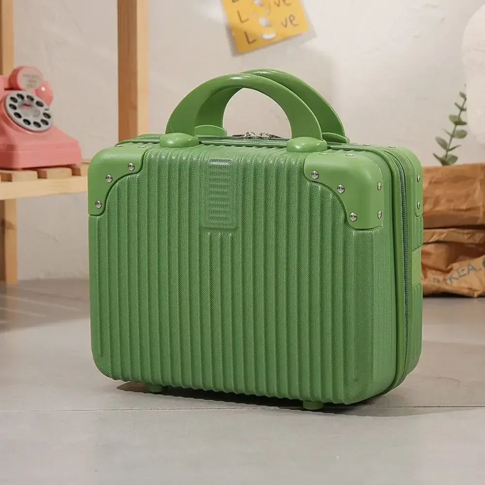 mini valise de voyage de 14 pouces, boîte à cosmétiques, boîte à mot de passe, organisateur de bagages à main, étui de maquillage, petite mallette d'embarquement