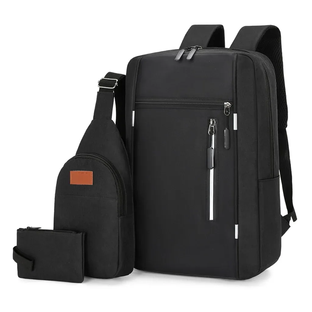 sac à dos pour ordinateur portable avec pochette de rangement résistante aux rayures, chargement usb, sac à bandoulière minimaliste pour les voyages en plein air et les trajets quotidiens