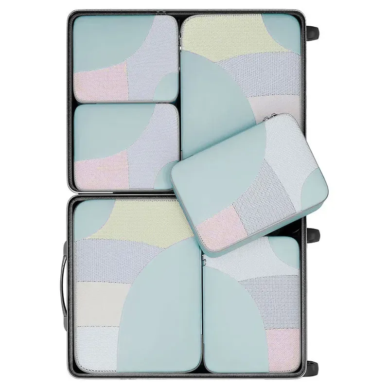 ensemble de 6 cubes de rangement pour vêtements et chaussures, sacs de voyage légers, accessoires de voyage pour valises et bagages