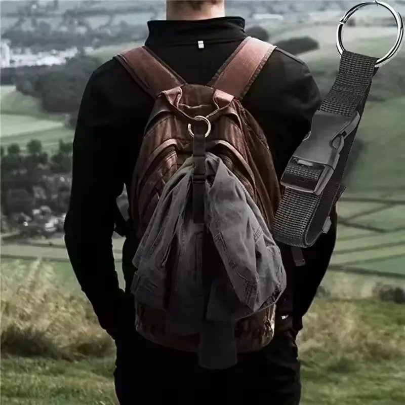 sangle de fixation pour bagages de voyage, sangle externe pour sac à dos, sangle portable avec boucle de déverrouillage, sangle de bagage pour sac supplémentaire, support de veste
