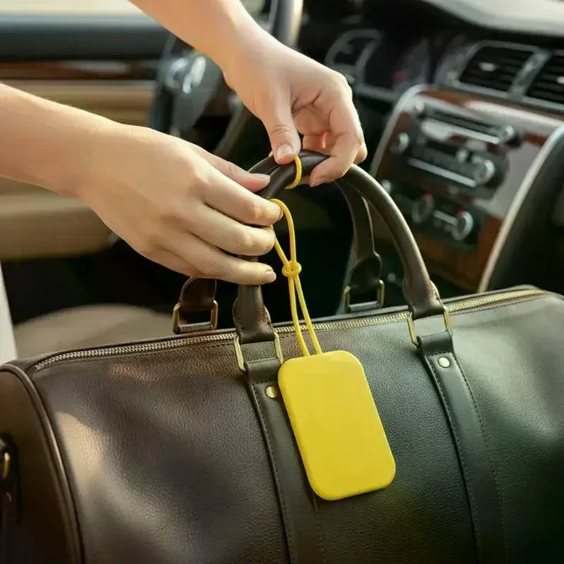 étiquette de bagage universelle en silicone souple avec cordon détachable – étiquette de bagage de voyage anti-perte, étiquette d'identification de valise
