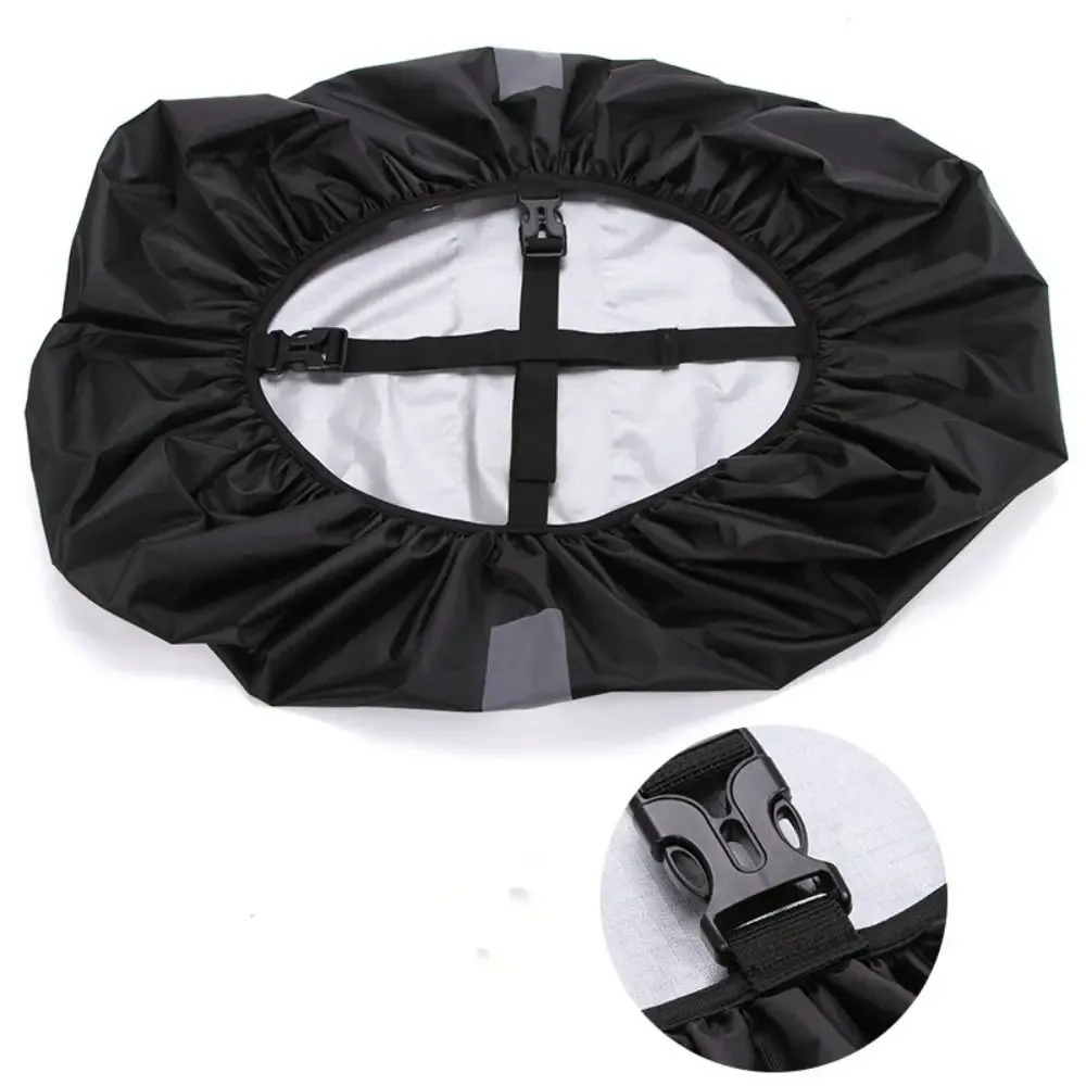 housse de pluie réfléchissante à double boucle, ajustable et élastique, pour sac de randonnée en tissu oxford, idéale pour les voyages