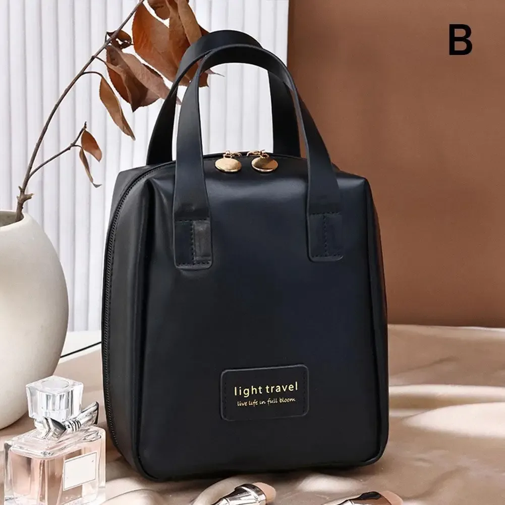 sac de rangement de voyage, sacs à cosmétiques de grande capacité, trousse de toilette portable en cuir pu imperméable pour femmes, organisateur de maquillage