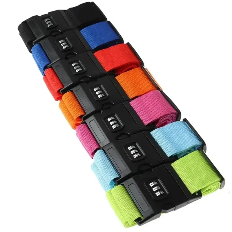 sangle de bagage pour voyage, avec serrure à code réglable, sangle de fixation, boucle de sécurité pour bagages, accessoires de voyage, 1 pièce