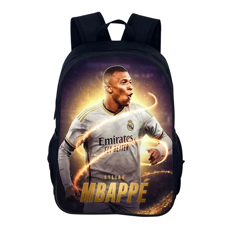 sac à dos de sport de football m-mbappes, sac d'école pour garçons et filles, sac à dos de sport pour joueur d'étoiles, sacs de livres pour le meilleur cadeau