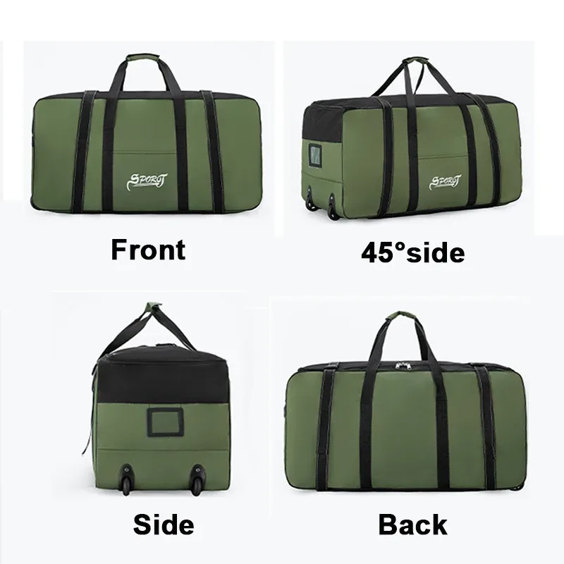 sac de voyage à roulettes unisexe, sacs à bagages pliables universels, grande capacité, rangement étanche, sac à main electrolux