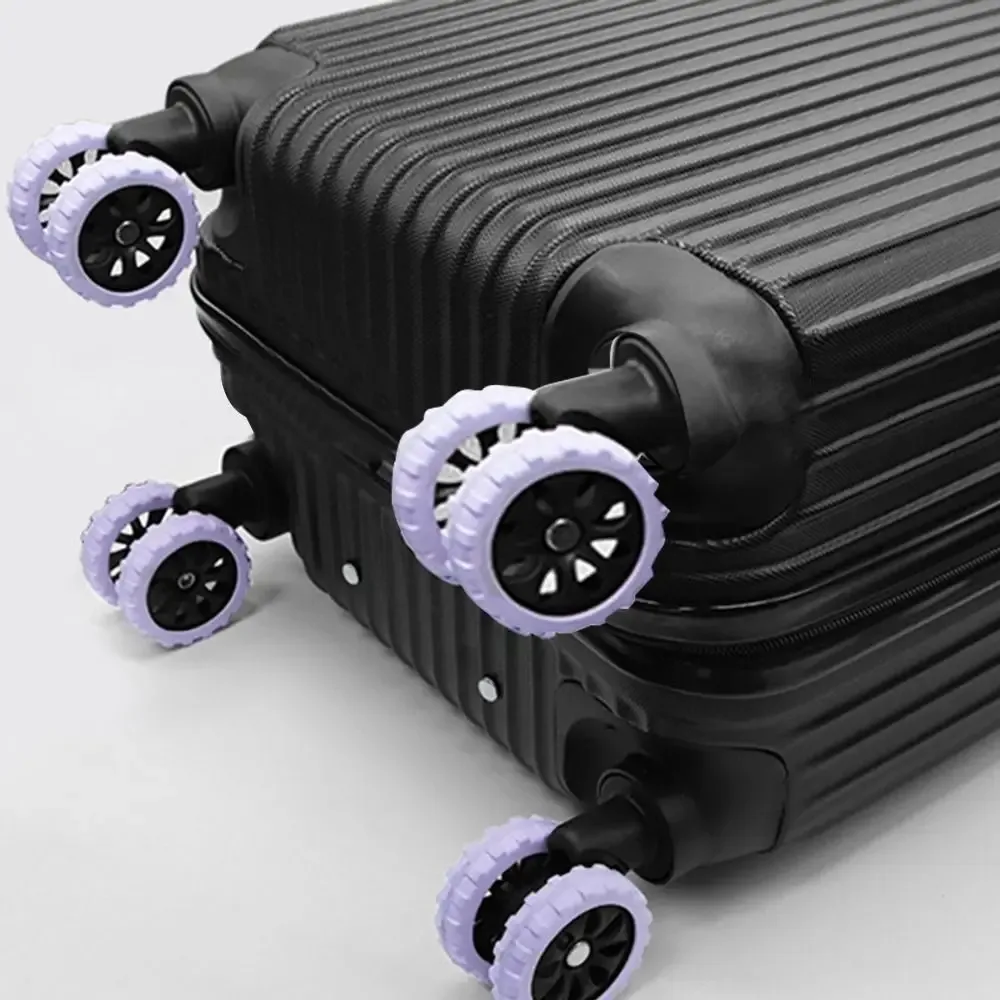 chaussures de roulette de bagage de voyage avec son silencieux, pièces de valise, essieux, usure des roues, housse de protection, sap, ensemble de 8 pièces