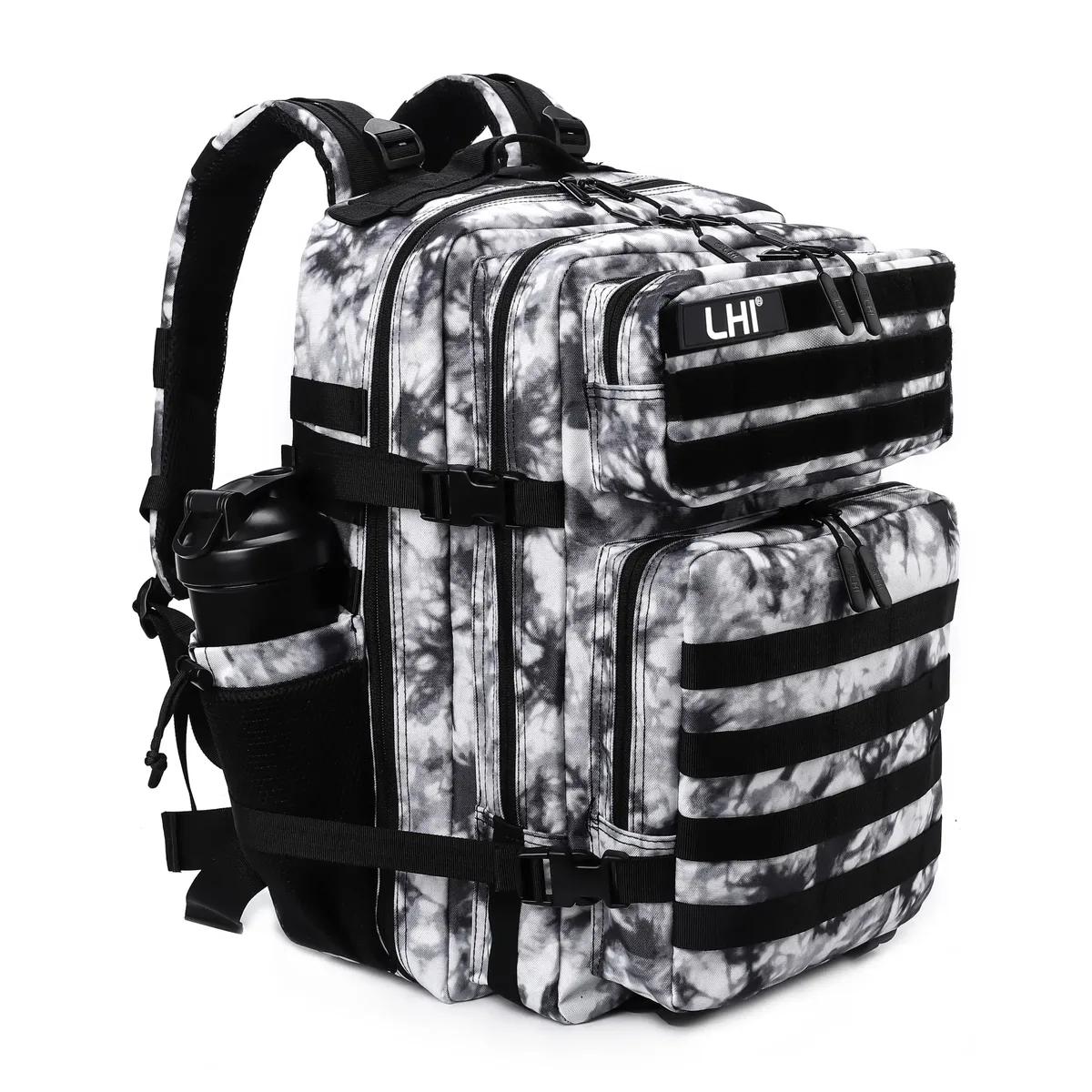 LHI 45L sac à dos tactique pour hommes et femmes grand athlète sac de sport Sports de plein air randonnée survie sac à dos avec porte-bouteille