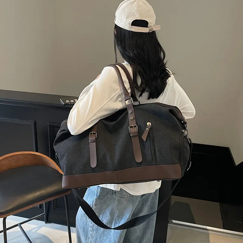 toile voyage polochon épaule sac à bandoulière compartiment pour chaussures salle de sport fitness en plein air sac à courte distance bagages week-end sac à main