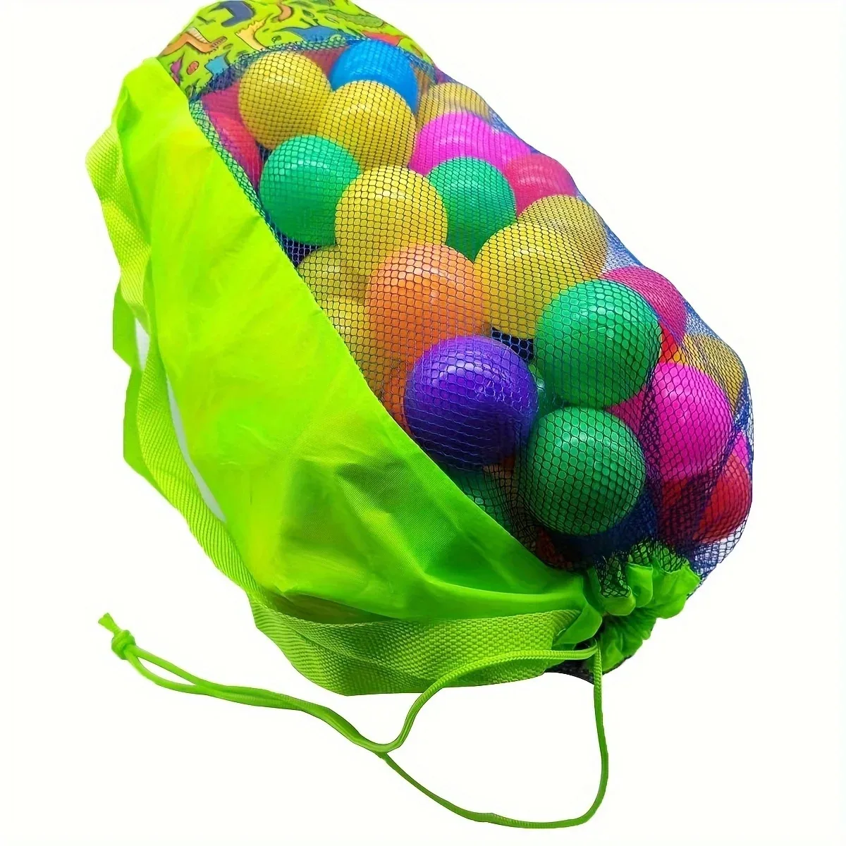 sac de rangement en filet à imprimé animal pour l'été et la plage, grande capacité, en polyester, pour les voyages, sac de rangement à double bandoulière.