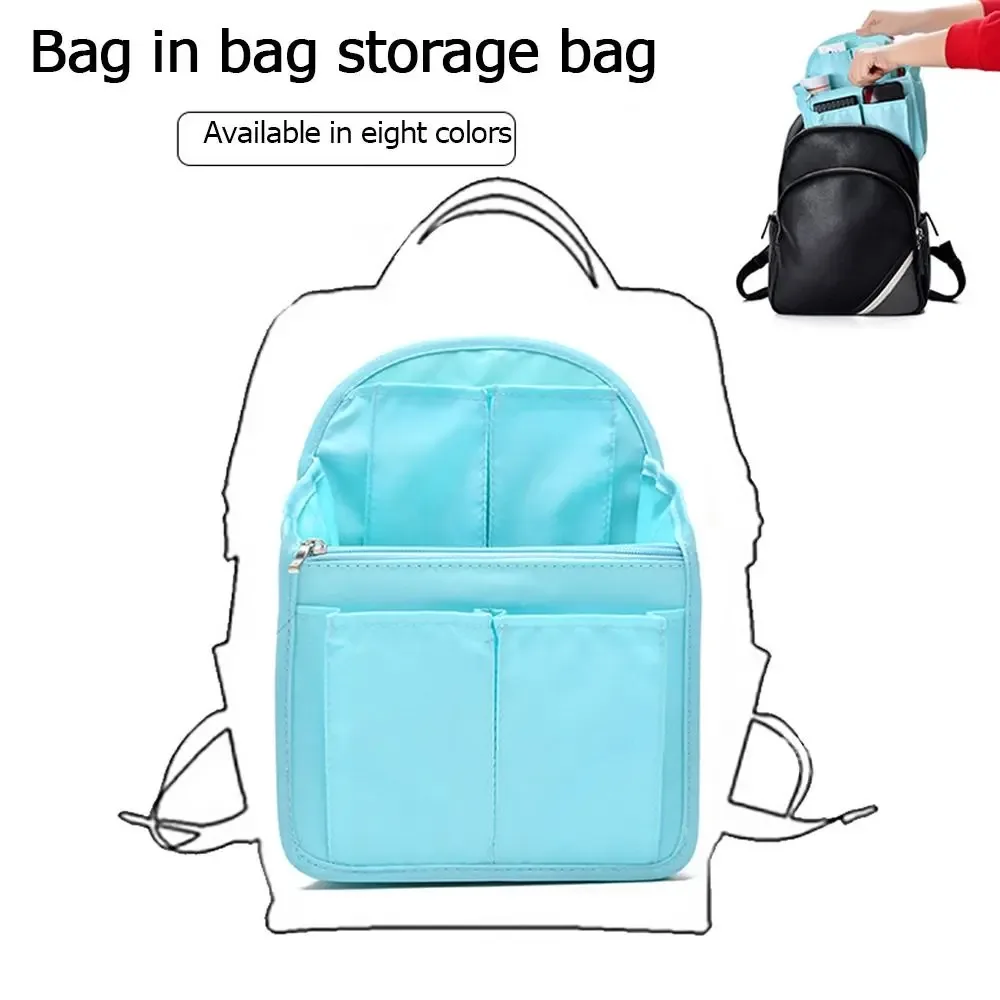 sac de tri de compartiment intérieur, sac à dos, stockage, insertion, doublure, évaluation