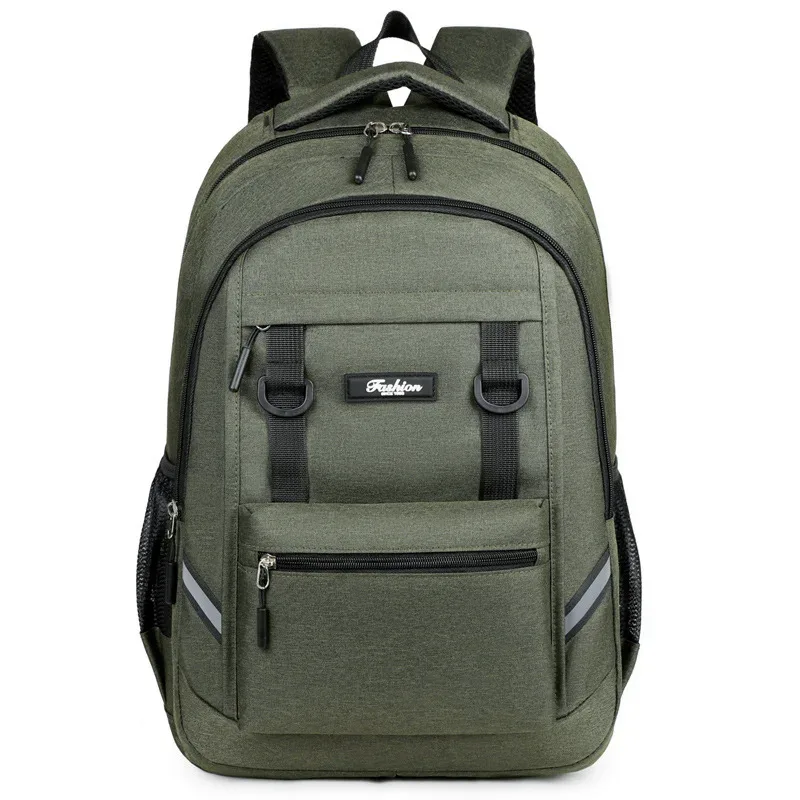 sac à dos épais de grande capacité, sac à dos de voyage en plein air, simple, couleur unie, double épaule pour lycée, nouvelle collection