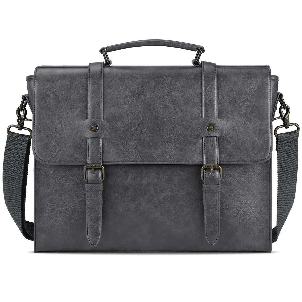 sac bandoulière vintage en pu pour homme, sacoche d'affaires pour ordinateur portable, sac messager