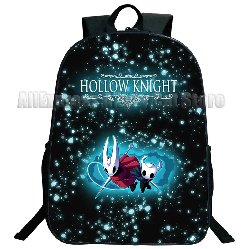 anime hollow knight cartable, cartoon game shouder backpack, school boys and girls bagpack, teenager travel rucksack
