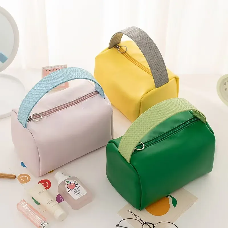 sac de maquillage portable pour femmes, grande capacité, organisateur de maquillage de voyage, pochette de toi