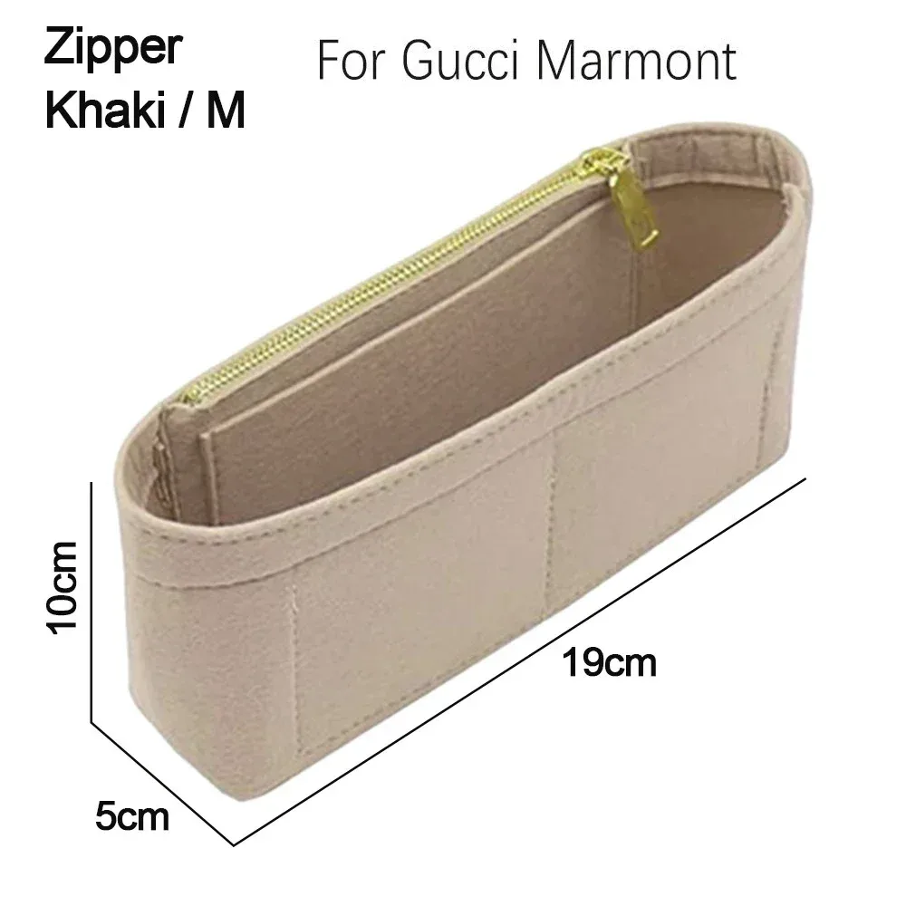 sac à main en feutre, support de sac de rangement, doublure de sac à main, organisateur de sac pour loro piana extra pocket l19 pour marmont
