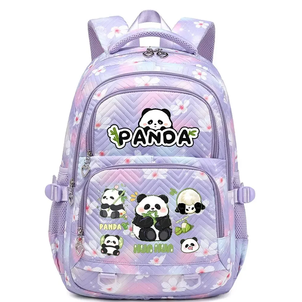 nouveau panda he hua sac à dos mignon dessin animé imprimé étudiant cartable mode garçons filles haute qualité grande capacité voyage sacs à dos