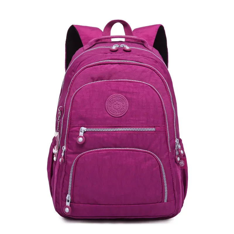 tegaote – sac à dos d'école pour adolescentes et garçons, sac à dos de voyage pour femmes, en nylon, étanche, pour ordinateur portable, unisexe, 2024