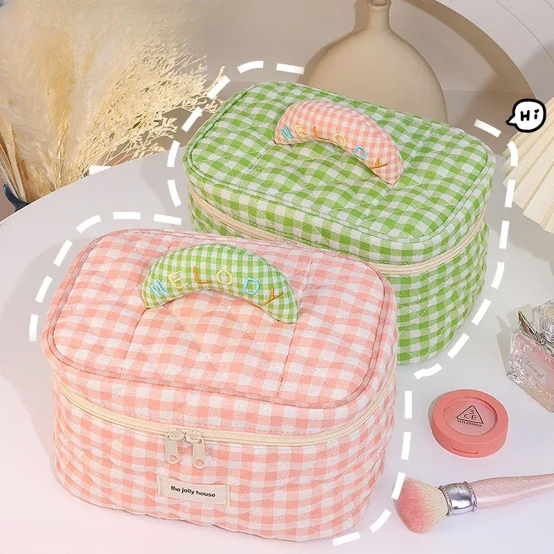 nouvelle trousse de maquillage grande capacité, organiseur de voyage, sac cosmétique de beauté coréen mignon, sac de rangement portable, essentiels de voyage