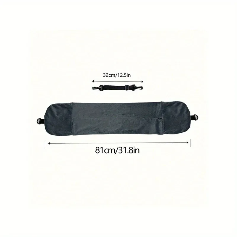 oreiller de voyage avec pochette de rangement, support de cou réglable en polyester, confortable et léger