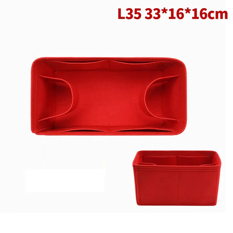 sac à main en feutre pour insertion de gril, sacoche pour cosmétiques portables, accessoire de voyage, 25, 30, 35