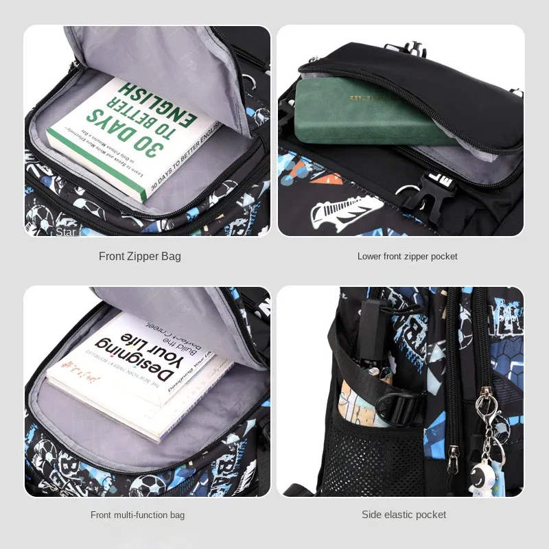 sacs d'école à roulettes sacs à dos scolaires pour garçons sac à roulettes sac d'école orthopédique étanche sac à dos à roulettes étudiant