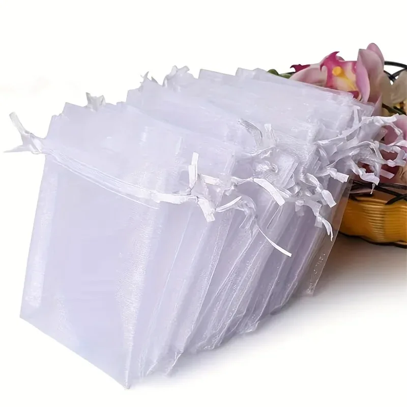 sacs de rangement pour bijoux, emballage cadeau, pour fête de mariage, sacs à cordon pour cadeaux