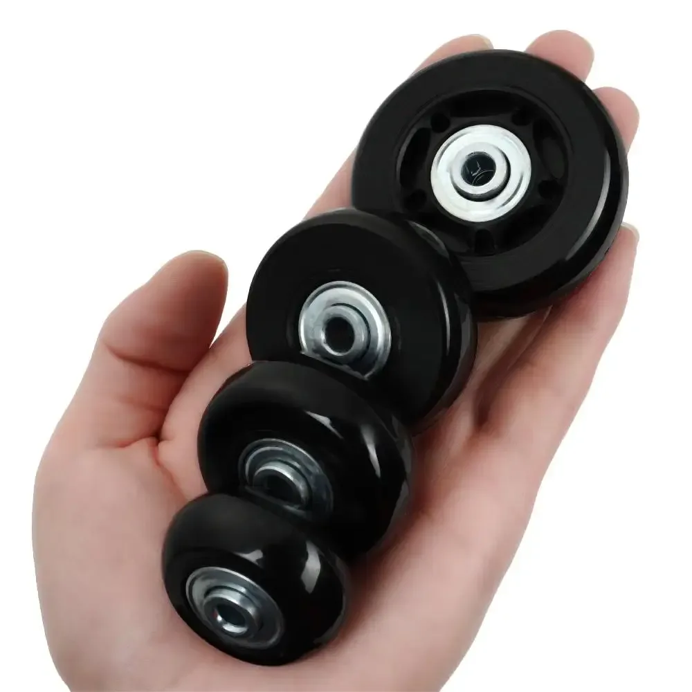 1 paire de roues de rechange pour bagages de voyage, pièces de valise, essieux dia.40mm/45mm/50mm/60mm