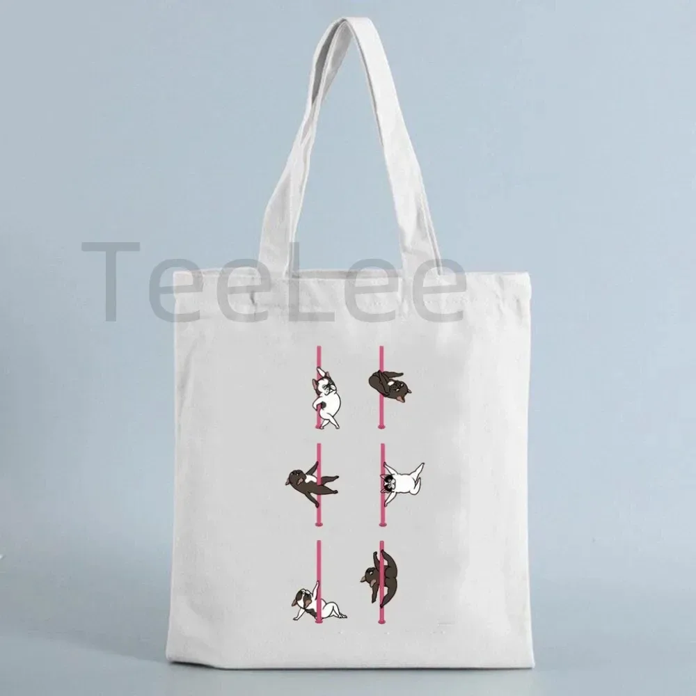 sac fourre-tout drôle de pôle danse, sacs licorne kawaii avec livraison gratuite, sac de shopping réutilisable, fourre-tout en toile animale, sacs à main à la mode, cadeau