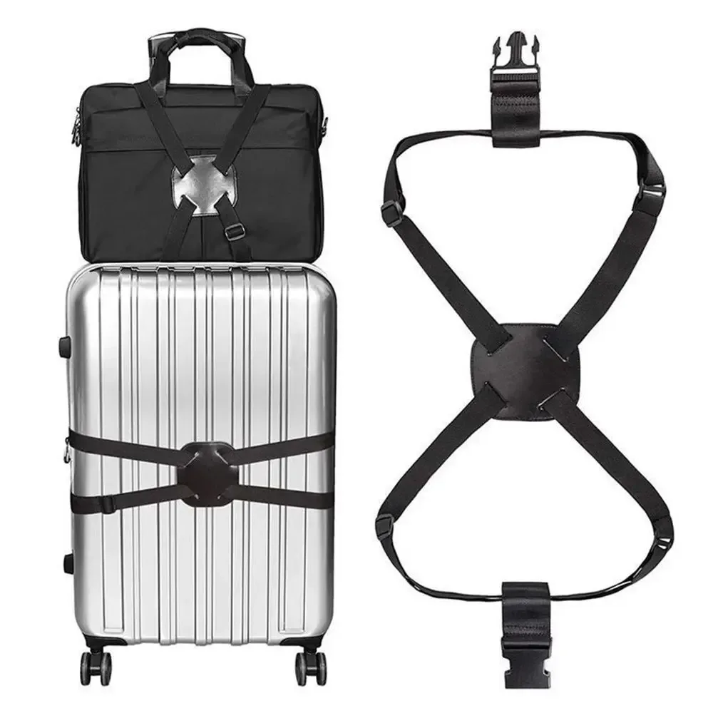 Ceinture de liaison Anti-perte, sangle croisée, accessoires de valise de voyage, ceinture d'emballage, sangle à boucle de bagage, ceintures de bagages