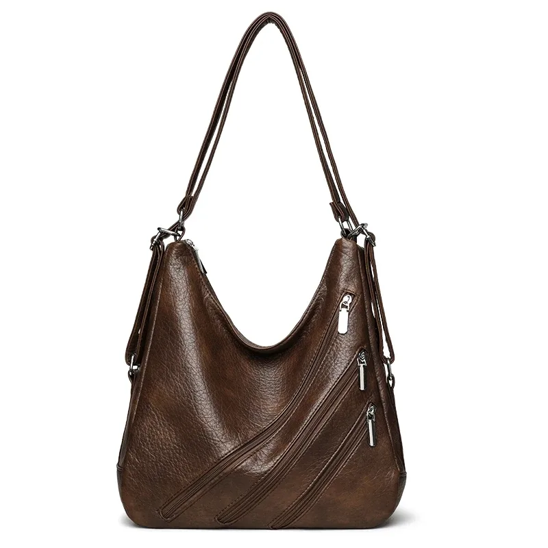 sac à dos en cuir pu de haute qualité pour femmes, sac à dos de grande capacité pour les déplacements, les voyages, l'école, sacs à bandoulière pour femmes