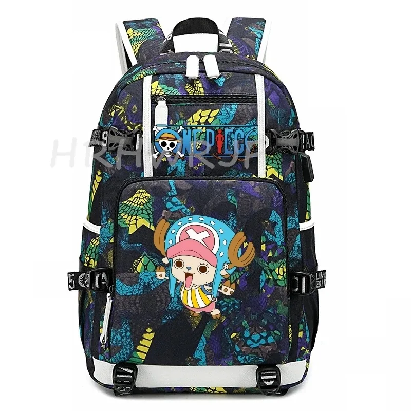 sac à dos one piece monkey d luffy pour ordinateur portable, pour adolescents, garçons et filles, léger, pour collège, lycée, grands sacs d'école pour étudiants