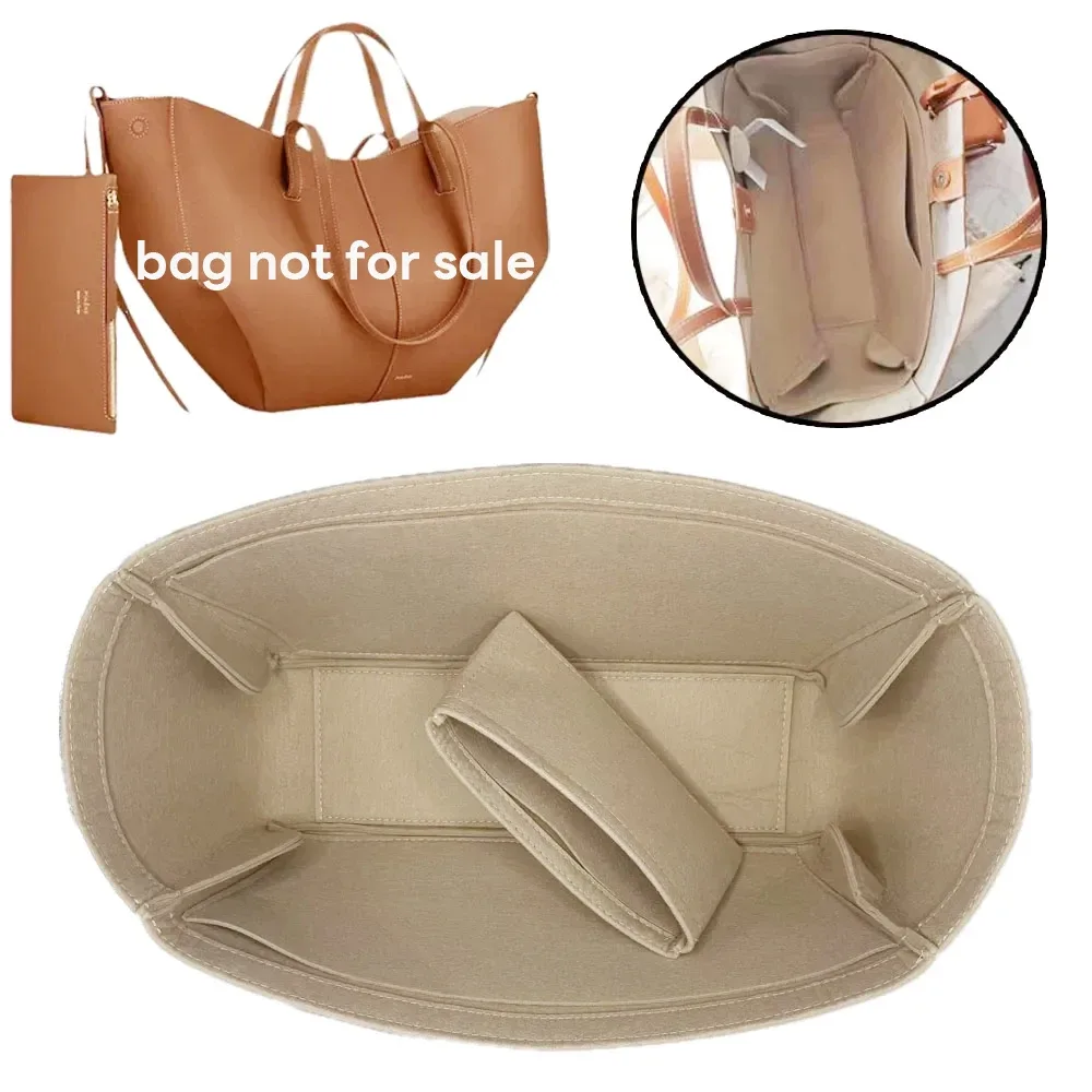 Pochette de rangement de doublure et sac à main de doublure intérieure d'organisation pour grand fourre-tout Cyme, organisateur d'insertion pour sac fourre-tout Cyme