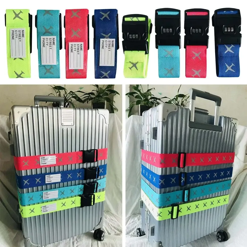 sangle de bagage de voyage, verrouillage par mot de passe réglable, ceinture d'emballage antivol, verrouillage sécurisé, sangle de bagage, ceinture d'emballage