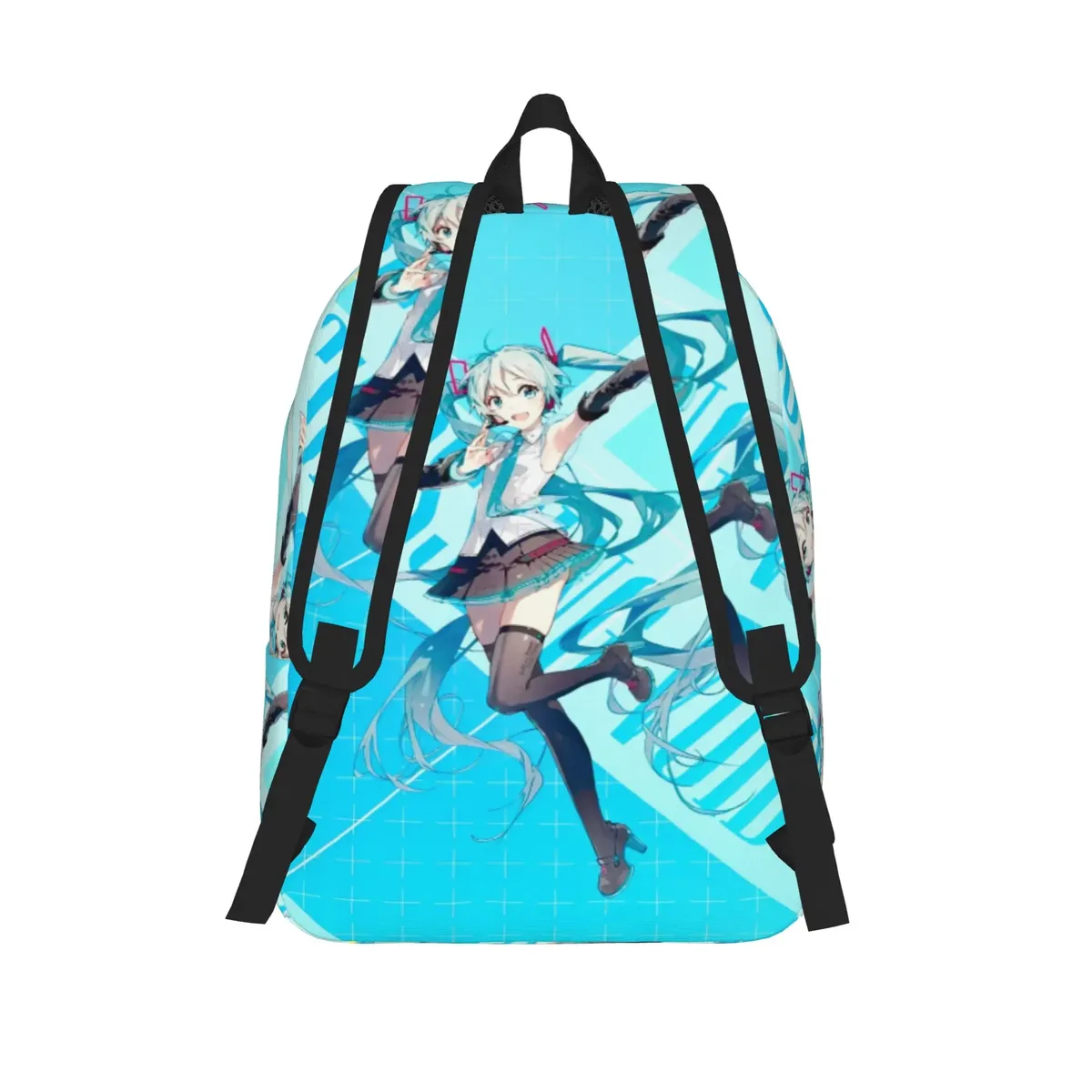 sac à dos classique hatsune miku, chanteuse, musique, anime, durable, pour étudiants, affaires, sac à bandoulière pour hommes et femmes, sac à dos pour le collège