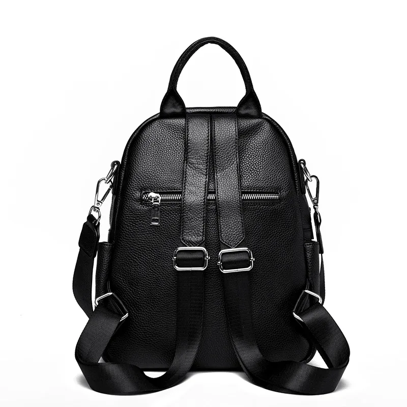 sac à dos en cuir véritable pour femmes, sac à dos décontracté pour filles, sac à dos pour dames, sacs à dos de voyage de grande capacité, sacs à dos en peau de vache