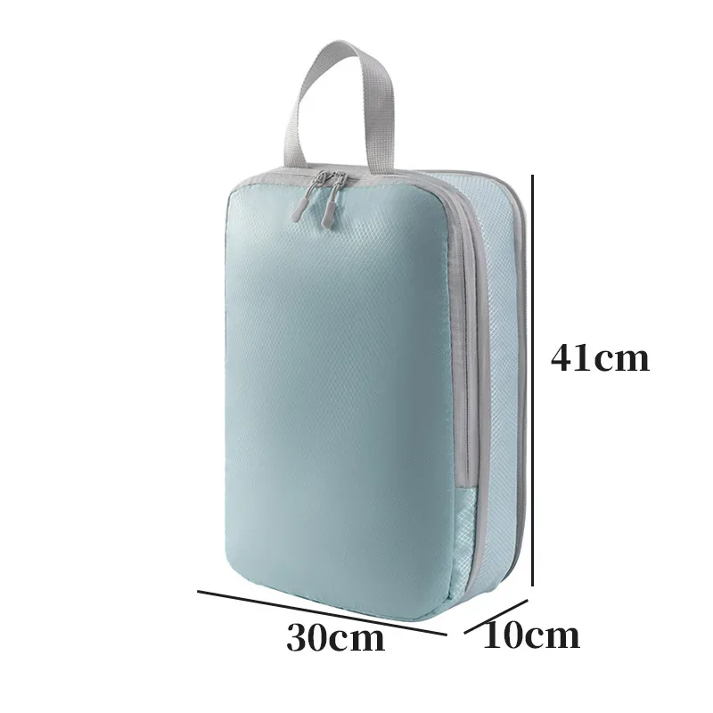 ensemble de 4 sacs de rangement pour vêtements de voyage, sacs de compression, organisateur de voyage extensible pour vêtements, articles de toilette, organisation de la valise