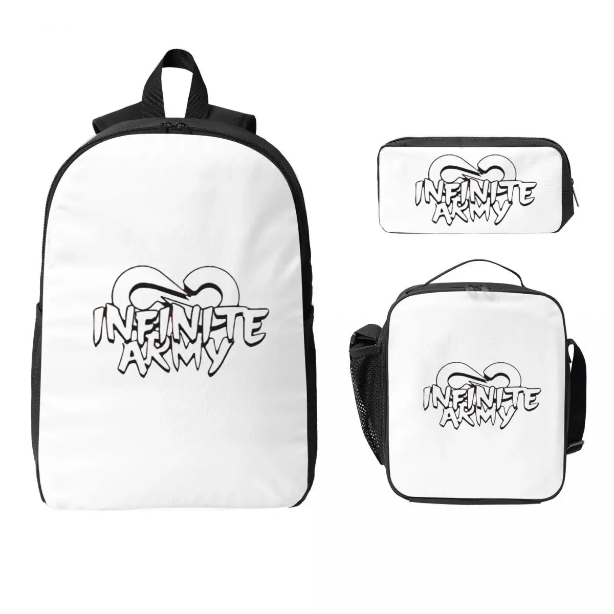 caylus sac à dos étudiant garçons filles bookbag sac d'école ordinateur sacs à bandoulière 3ps sac à déjeuner isolé trousse à crayons