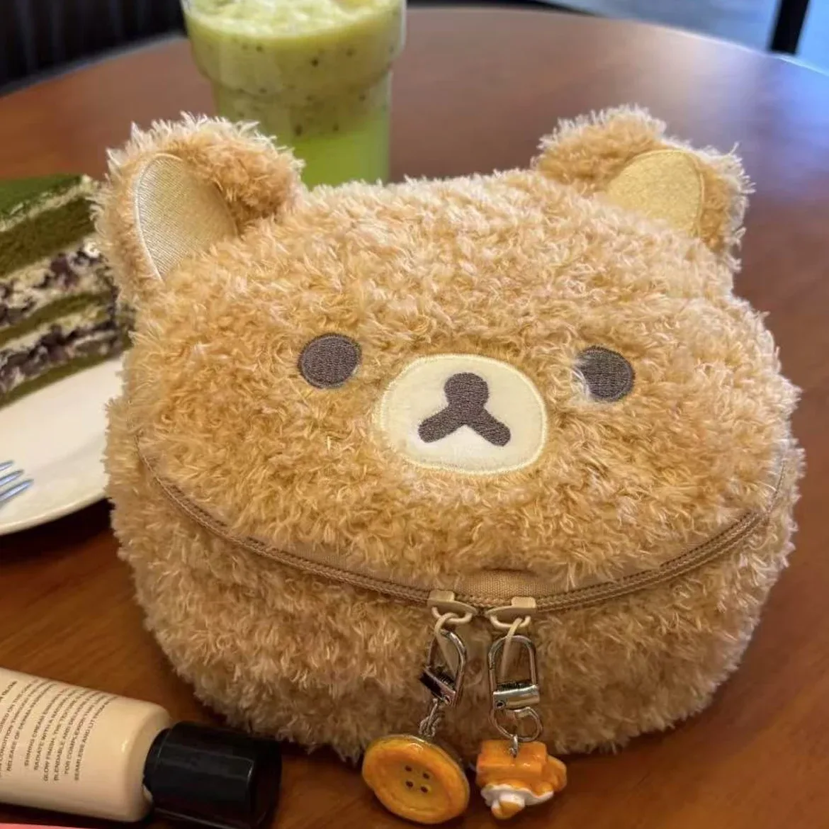 Nouvelle Trousse de Maquillage en Peluche Ours, Pochette de Rangement pour Bijoux Femme, Organisateur pour Filles, Sacs à Main, Cadeau, Ventes Flash 