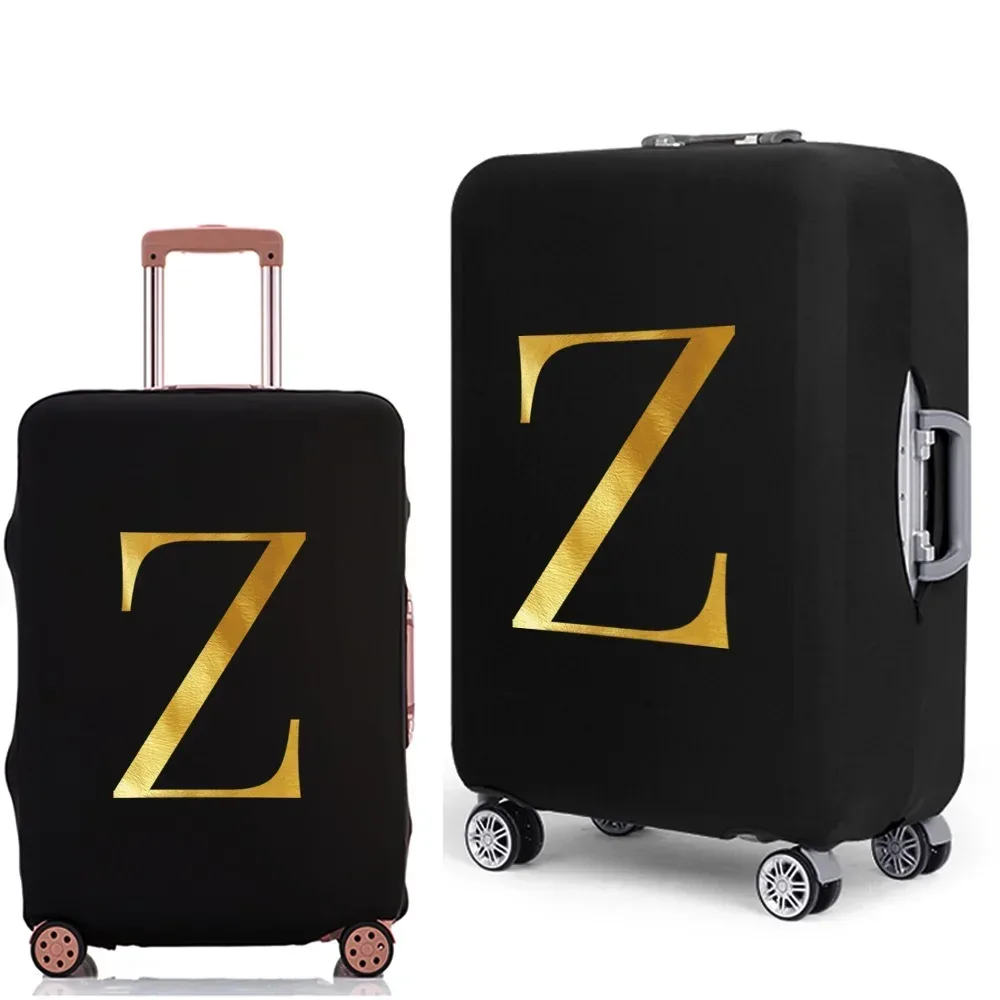 housse de protection pour bagages avec lettres imprimées, étui de protection plus épais pour valise, étui anti-poussière élastique pour accessoires de voyage de 18 à 32 pouces