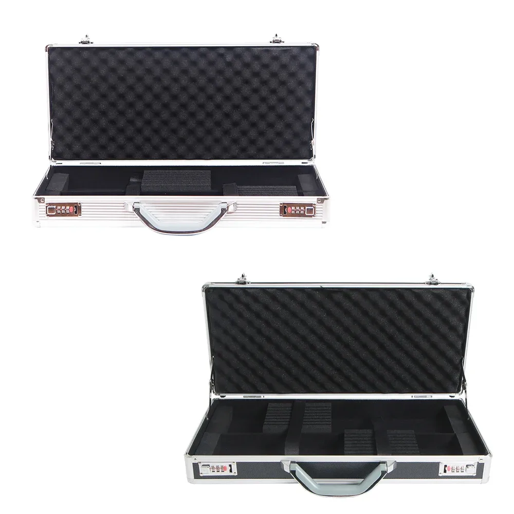 add043-silver-medium 52x23.5x8.5cm étui à couteaux sac de rangement pour ustensiles de cuisine sac de rangement pour couteaux étui à couteaux en aluminium