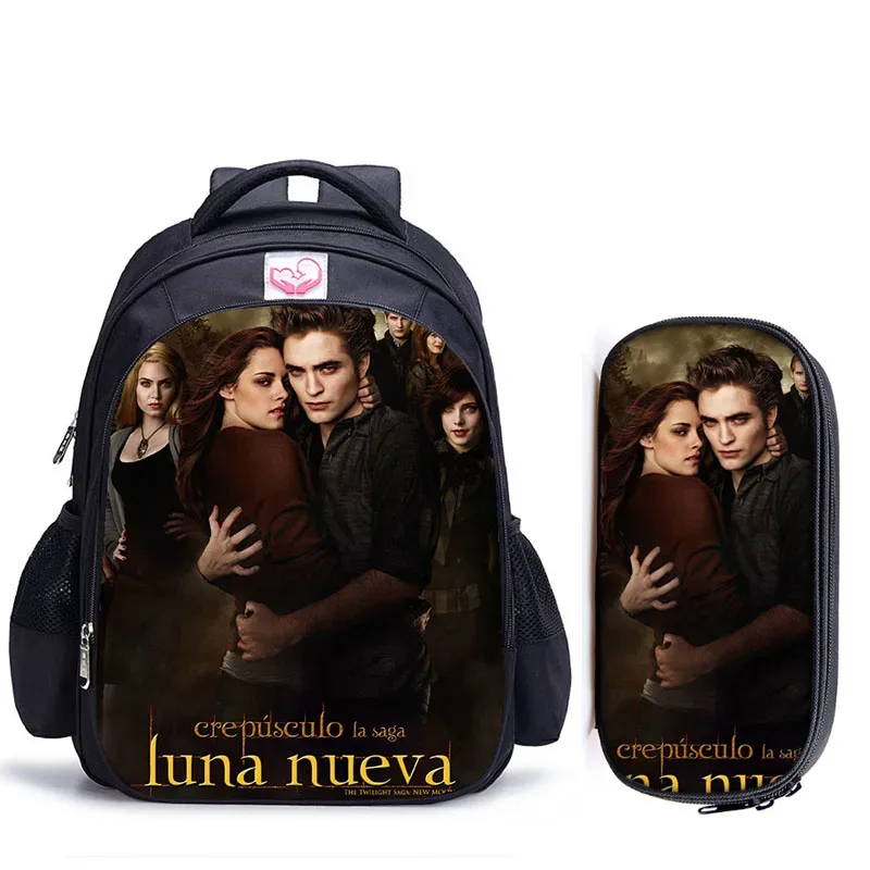 16 pouces crépuscule sac à dos pour adolescentes garçons livre sac mochila sac de voyage enfants école sacs à dos