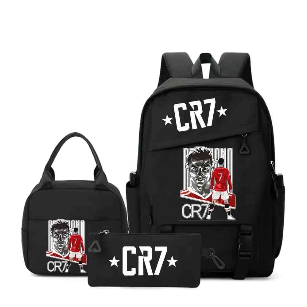 sac à dos cr7 pour étudiants, femmes et hommes, sac à dos tendance pour ordinateur portable, sac à dos quotidien pour adolescents, sac messager