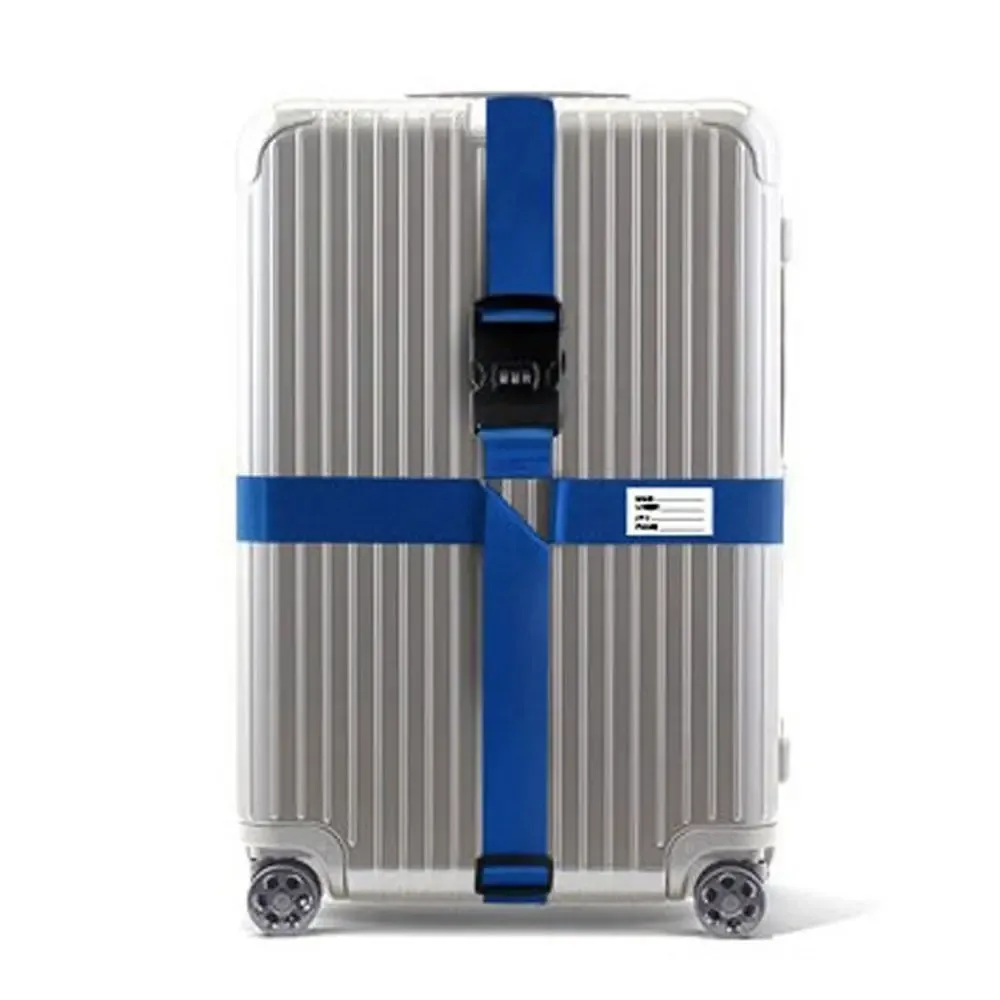sangle de bagage réglable antivol, ceinture de groupage, accessoire de valise de voyage, sangle croisée, ceinture d'emballage, 1 pièce