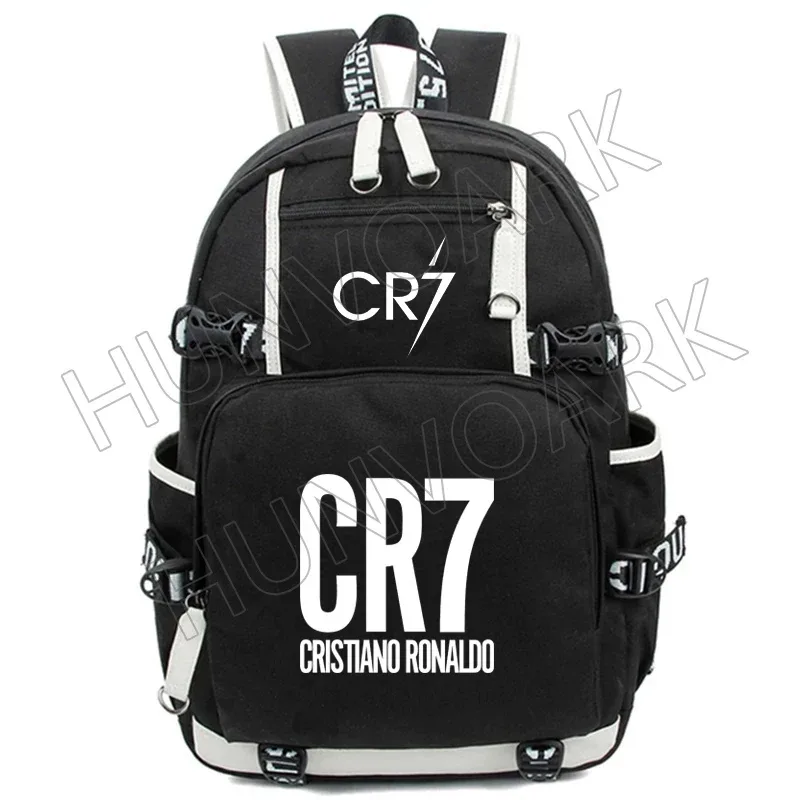 sac à dos usb cr7 pour superstars du football, sac de voyage pour ordinateur portable, sacs d'école noirs pour hommes, sacs d'école pour étudiants, mochilas, cadeau